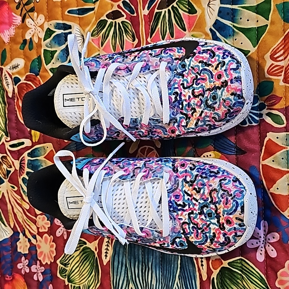 Nike Metcon 6 Multi-Colored Speckled Weightlifting Shoes, size 8